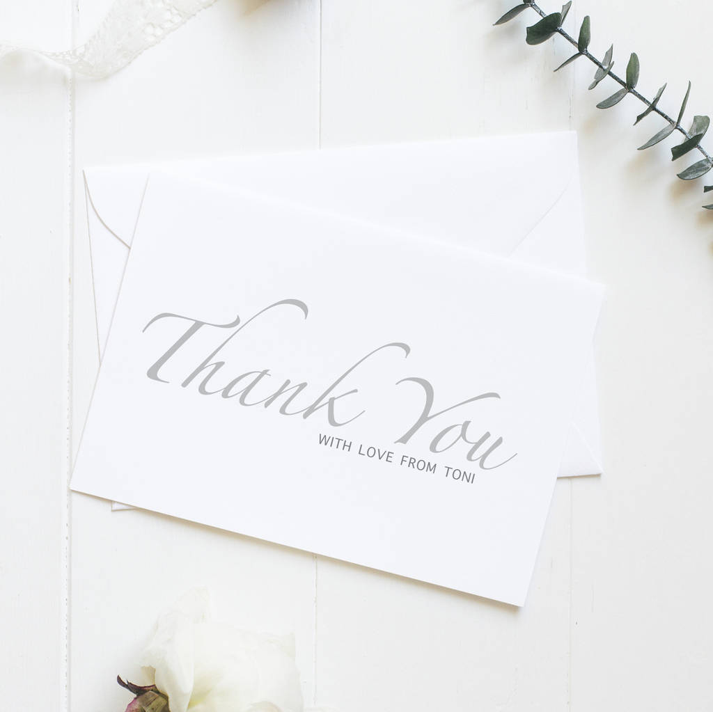 Pack Of Five Little Fancy Thank You Cards By Gorgeous Creations ...