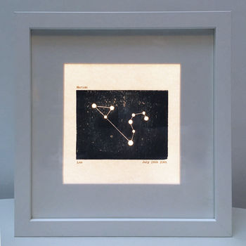 Personalised Leo Constellation Light Box, 3 of 7