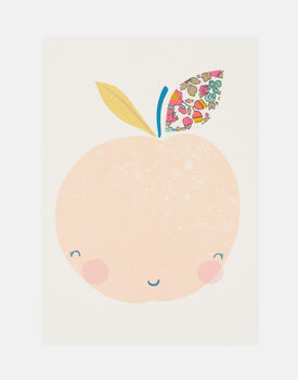 Liberty Peach Nursery Art By The Charming Press | notonthehighstreet.com