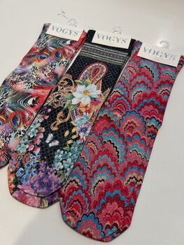 Pink Jungle Glitter Socks Set Of Three, 5 of 11