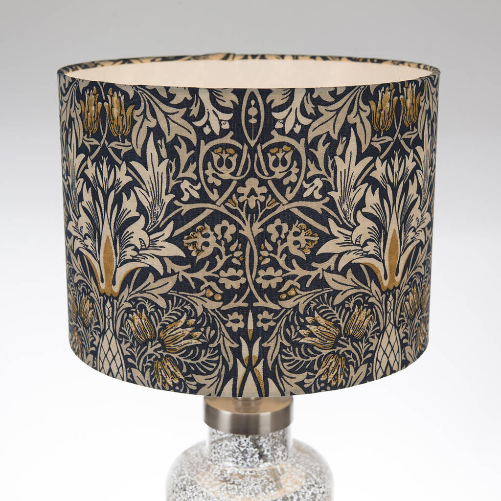 30cm Lampshade In William Morris Snakeshead By Blue Badge Co