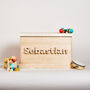 Personalised Wooden Toy Box, thumbnail 3 of 8