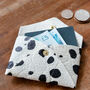Pinatex Dalmatian Dotty Print Card Holder, thumbnail 2 of 4