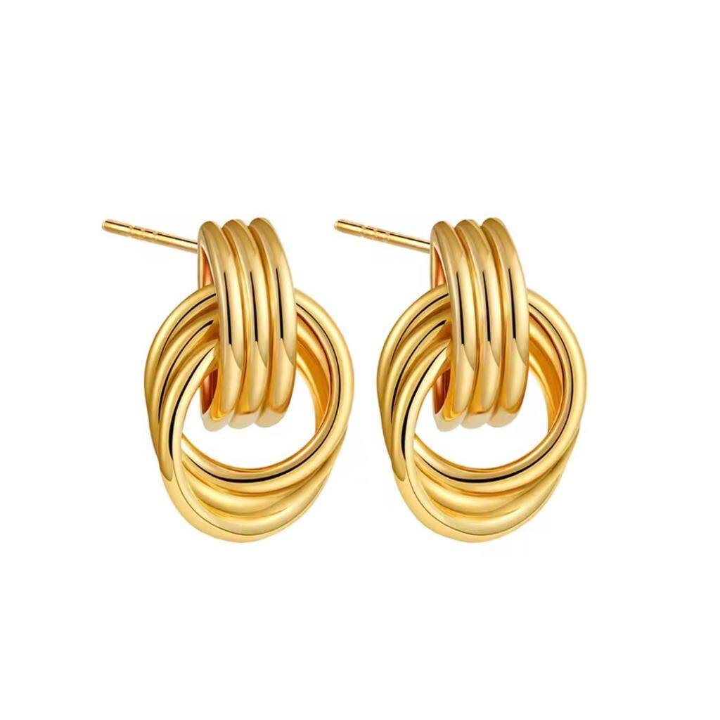 Gold Knot Studs