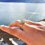 18k Gold Vermeil Plated Dalmatian Jasper Ring, thumbnail 1 of 4