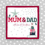 Mum And Dad Christmas Card With Love At Christmas, thumbnail 1 of 3