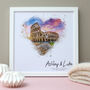 Personalised Watercolour Engagement Framed Print, thumbnail 6 of 10