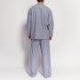 Men's Pyjamas Ash Grey Herringbone Flannel, thumbnail 2 of 4