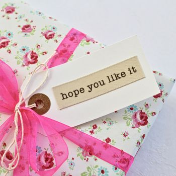 'Hope You Like It' Handmade Gift Tag, 3 of 3