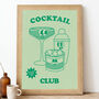 Cocktail Club Cartoon Print, thumbnail 2 of 5