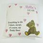 Personalised Childs Cushion With Teddy Bear, thumbnail 5 of 9