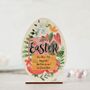 Wooden Easter Card, Spring Flowers, Personalised, thumbnail 1 of 6