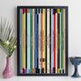 Personalised 50th Birthday Print Music Gift Year 1976, thumbnail 4 of 8