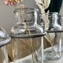 Glass Flower Jars On Industrial Wooden Metal Rack, thumbnail 3 of 5