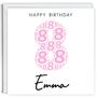 Personalised 8th Birthday Card For Her, thumbnail 3 of 3