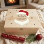 Personalised Santa Face Christmas Eve Box Five Sizes, thumbnail 1 of 11