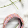 Pink Sprinkle Beaded Twist Knot Headband, thumbnail 4 of 7