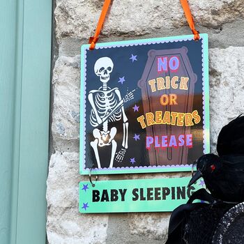Halloween No Trick Or Treaters Sign, 8 of 8