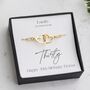 30th Birthday Gift, Heart Bracelet, thumbnail 1 of 8