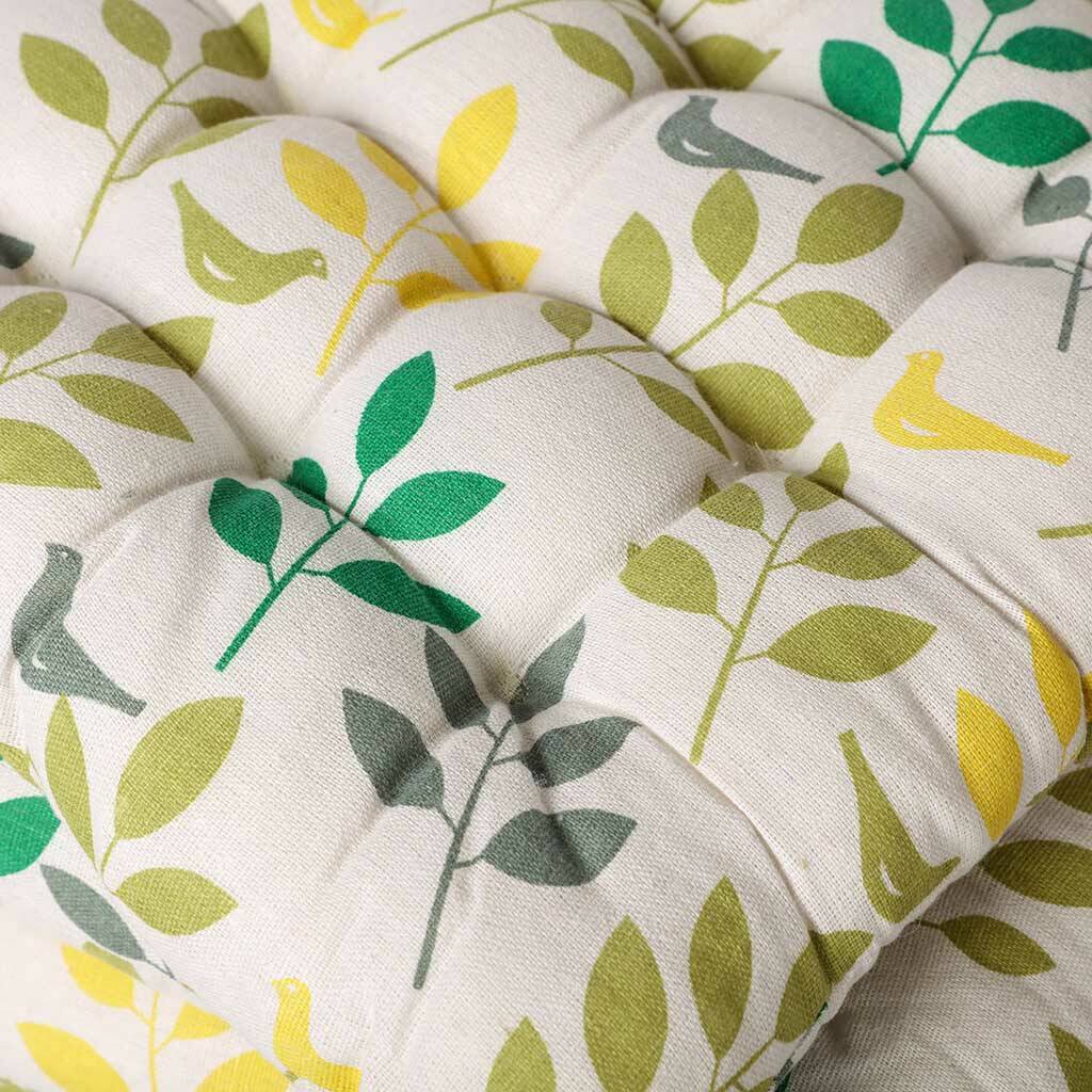 set of four summer garden tie on seat pads by dibor