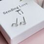 Stud Earrings In Sterling Silver Diamond Cz Stones, thumbnail 2 of 6