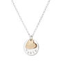Gold Plated Or Sterling Silver Name Disc + Heart, thumbnail 6 of 8
