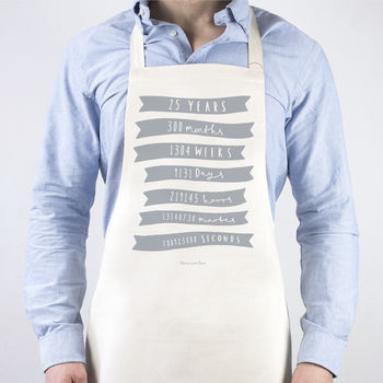 Personalised Anniversary Apron, 4 of 4
