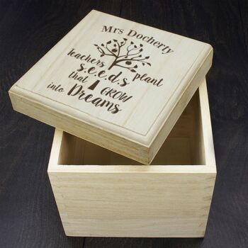 Personalised Teacher's Plant Seeds Box, 3 of 4