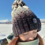 Winters Storm Nordic Knit Reflective Super Bobble Hat, thumbnail 3 of 4