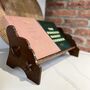 Handcrafted Vintage Wooden Book Stand, thumbnail 2 of 6