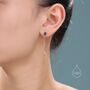 Sterling Silver Balloon Dangle Stud Earrings, thumbnail 6 of 12