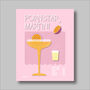 Pornstar Martini Cocktail Print Four Colour Options, thumbnail 2 of 8