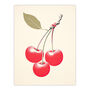 Red Smudge Cherry Kitchen Simple Wall Art Print, thumbnail 6 of 6