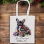 Personalised French Bulldog In Christmas Lights, thumbnail 2 of 11