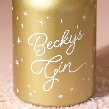 Personalised 700ml Gold Starry Gin, 2 of 5
