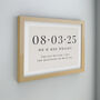 Personalised Special Date Oak Poster Frame, thumbnail 2 of 3