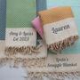 Personalised Cotton Throw, Birthday Gift Set, thumbnail 2 of 11