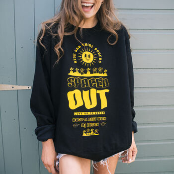 Spaced Out Unisex Graphic Sweatshirt, 2 of 3