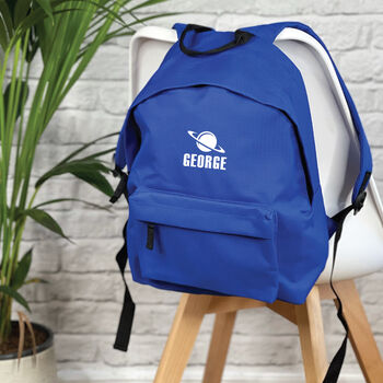 Kids Personalised Space School Rucksack, 4 of 6