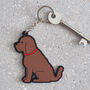 Chocolate Cockapoo / Labradoodle Tea Bag Dish, thumbnail 9 of 12