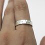 Sterling Silver Diamond Set Secret Message Ring, thumbnail 5 of 8