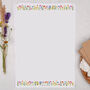 A4 Ditsy Flowers Letter Writing Paper, thumbnail 1 of 4