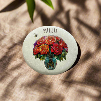 Roses Birth Flower Marble June, 3 of 3