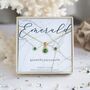 Gold Vermeil May Birthstone Gift Set – Emerald, thumbnail 1 of 6