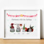 Personalised Christmas Gnome Family Print | Gift For Mum, thumbnail 2 of 5