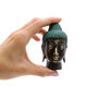 Small Antique Brass Buddha Head, thumbnail 2 of 2