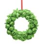 Brussels Sprout Felt Christmas Wreath, thumbnail 2 of 6
