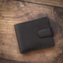 Personalised Thick Oiled Leather Wallet Rfid, thumbnail 6 of 11