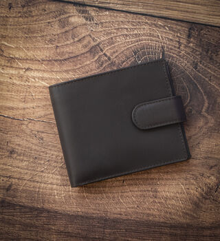 Personalised Thick Oiled Leather Wallet Rfid, 6 of 11