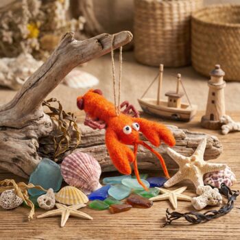 Louella Lobster Fair Trade Handmade Felt Ocean, 8 of 8